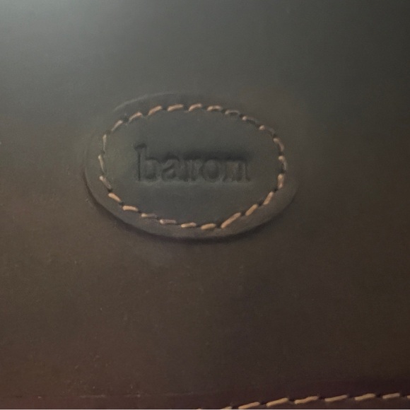 Baron Sweden Luxury Leather Briefcase Laptop Carry On Satchel New With Tag - Picture 14 of 15